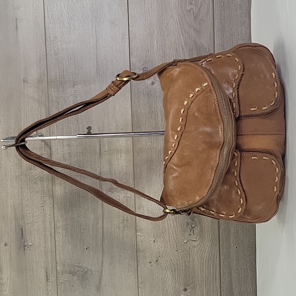 Lucky Brand Handbags - Lucky Brand Brown Leather Hobo Shoulder Bag Handbag Purse